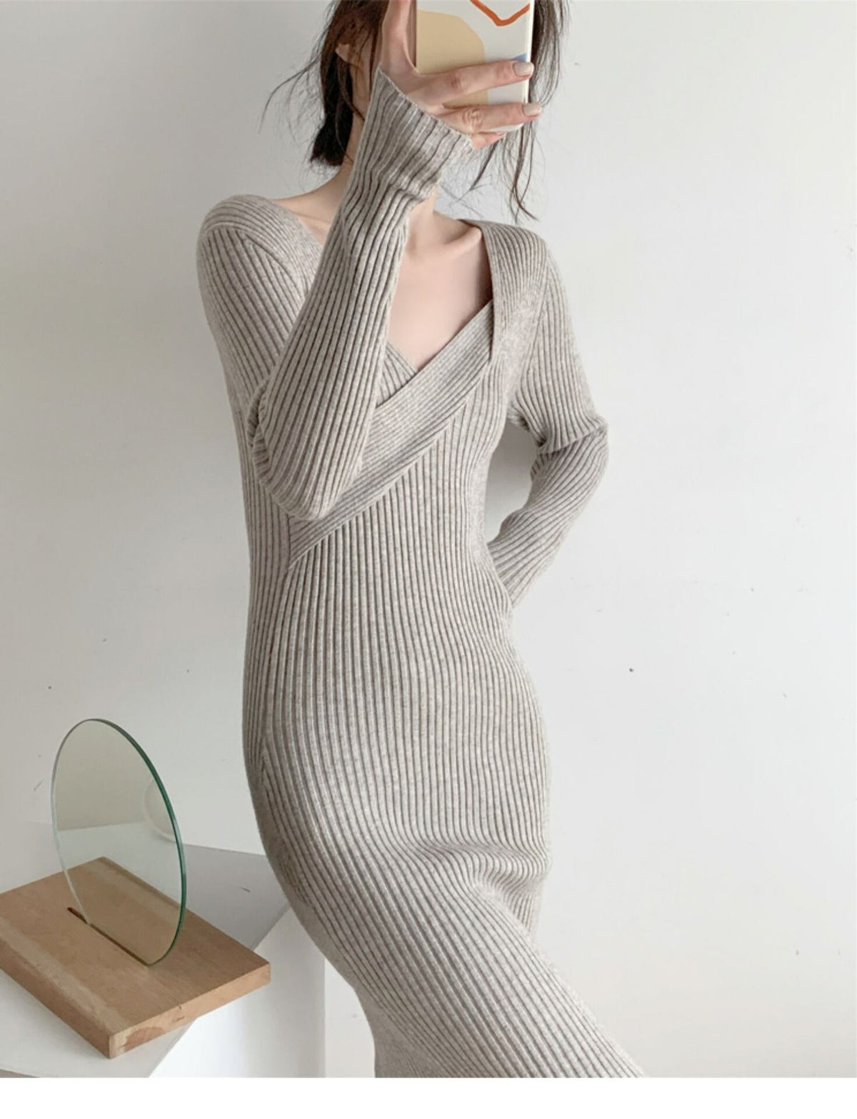 【dress】ニットワンピース　M19036
