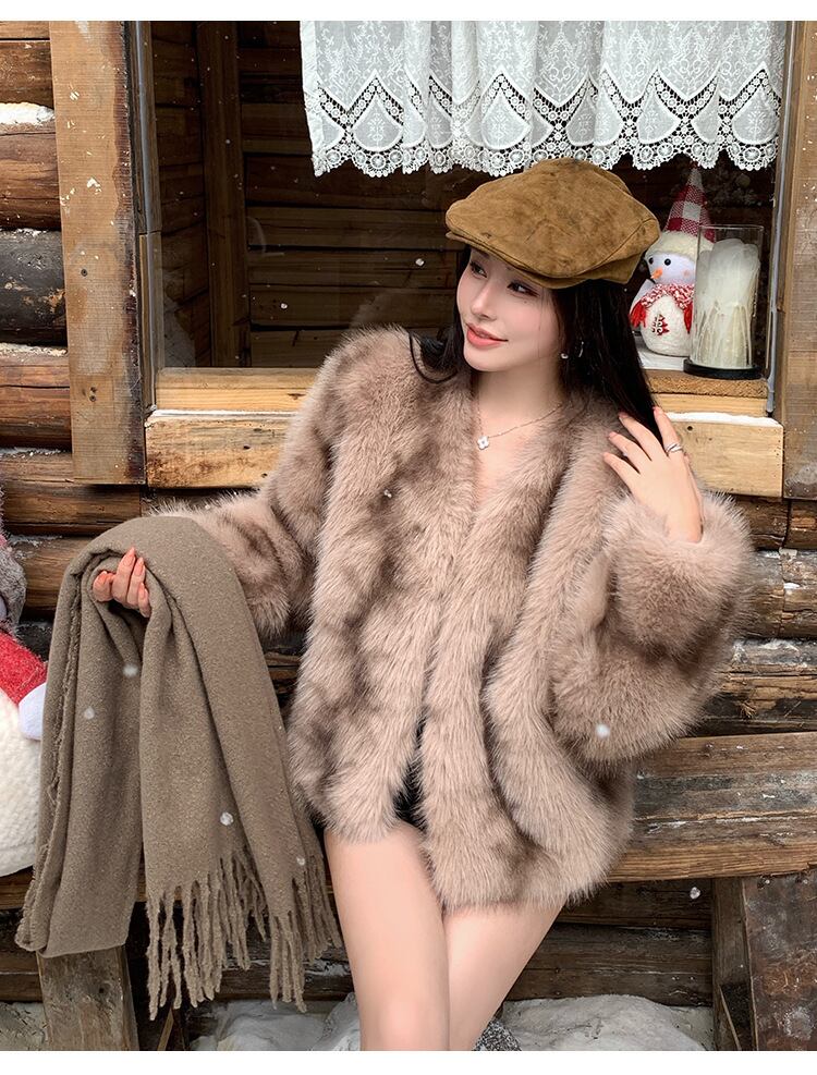 【outer】ファーショートコート　M28228