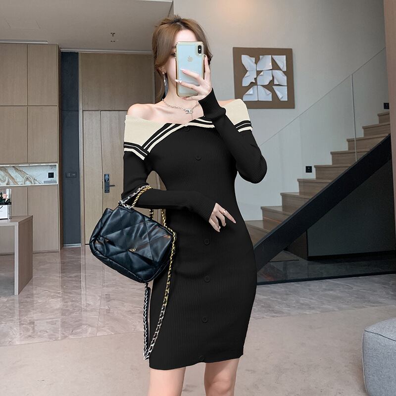 【dress】ニットワンピース　M18770