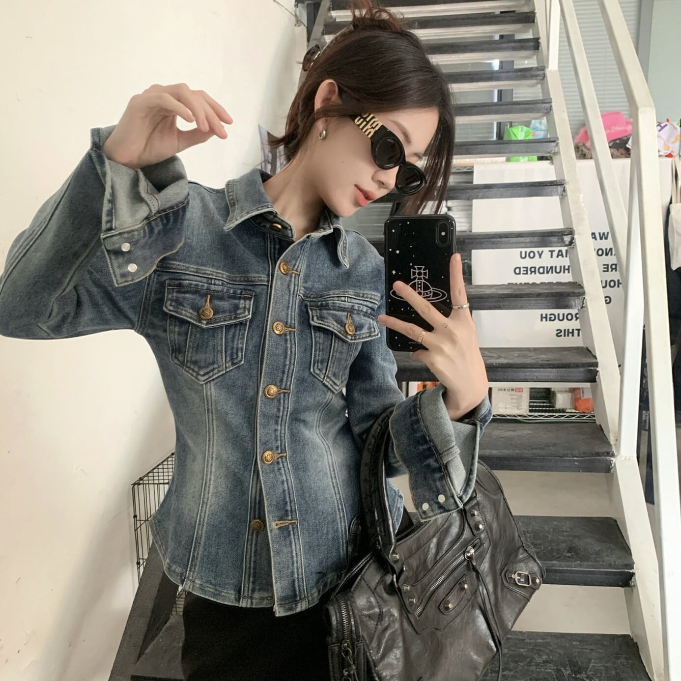 【tops】デニムシャツ　M29863