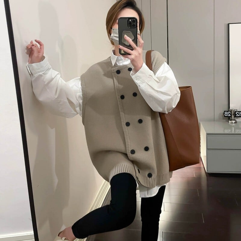 【tops】ニットベスト　M25834