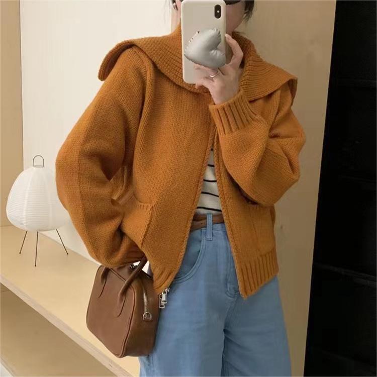 【outer】ファスナーニットカーデ　M27256