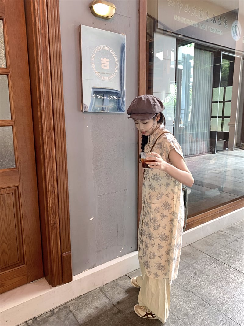 【dress】花柄ワンピース　M24373