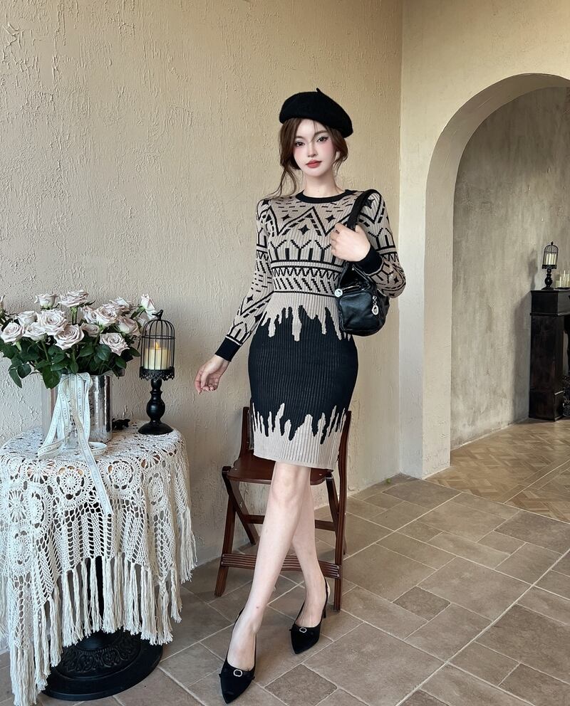 【dress】ニットワンピース　M27816