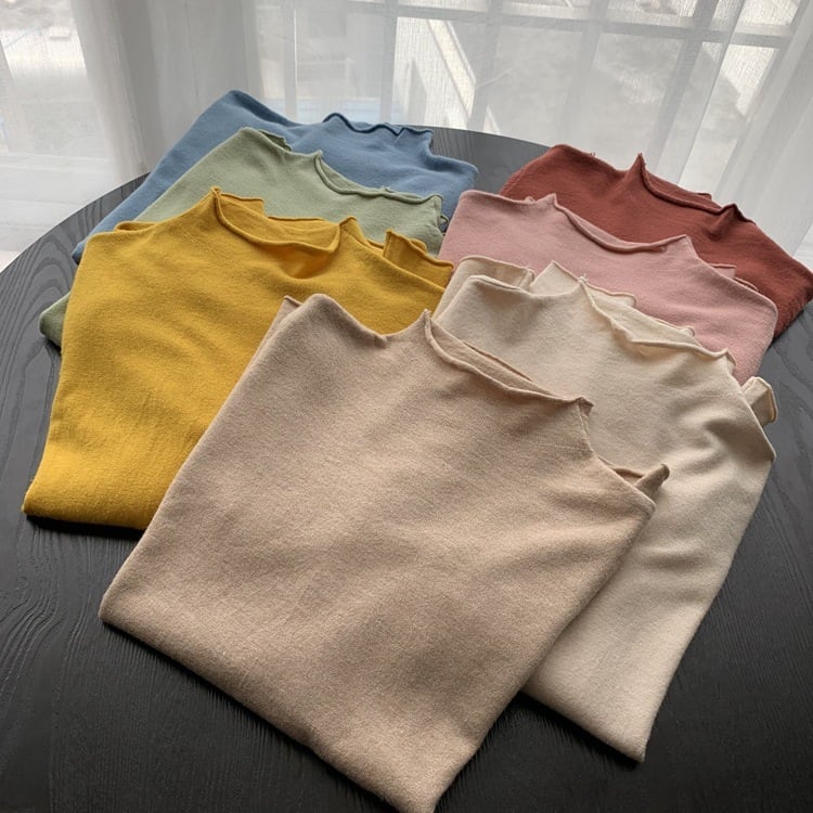 【tops】ニット長袖トップス　M29459