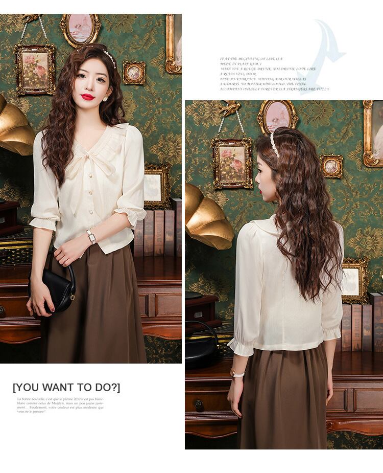 【tops】ドールカラーブラウスG21295