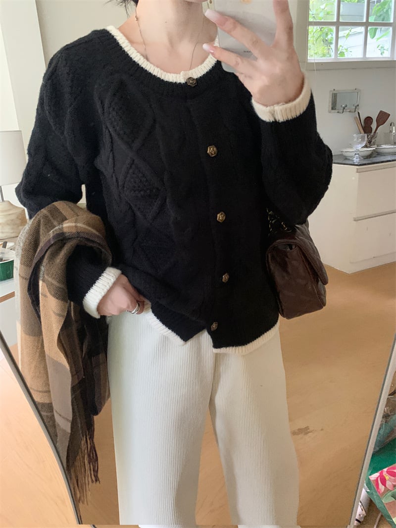 【outer】ニットカーデ　M26189