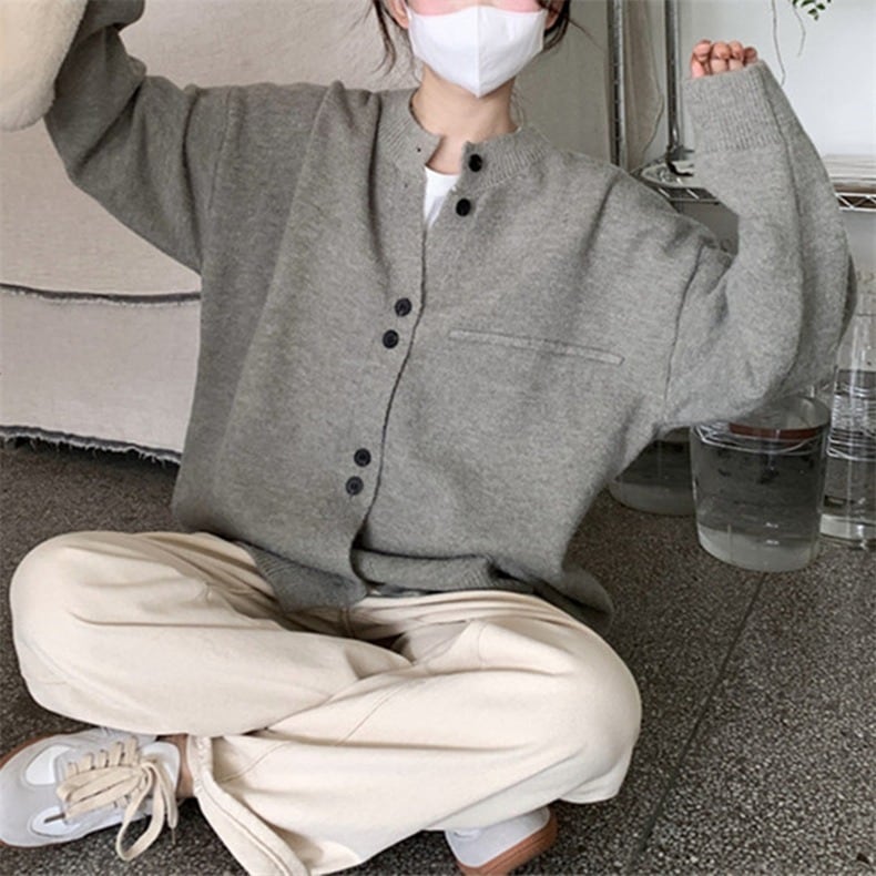 【outer】ニットカーデ　M25666