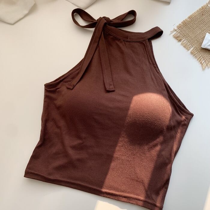 【tops】ホルターネックキャミソール　M30247
