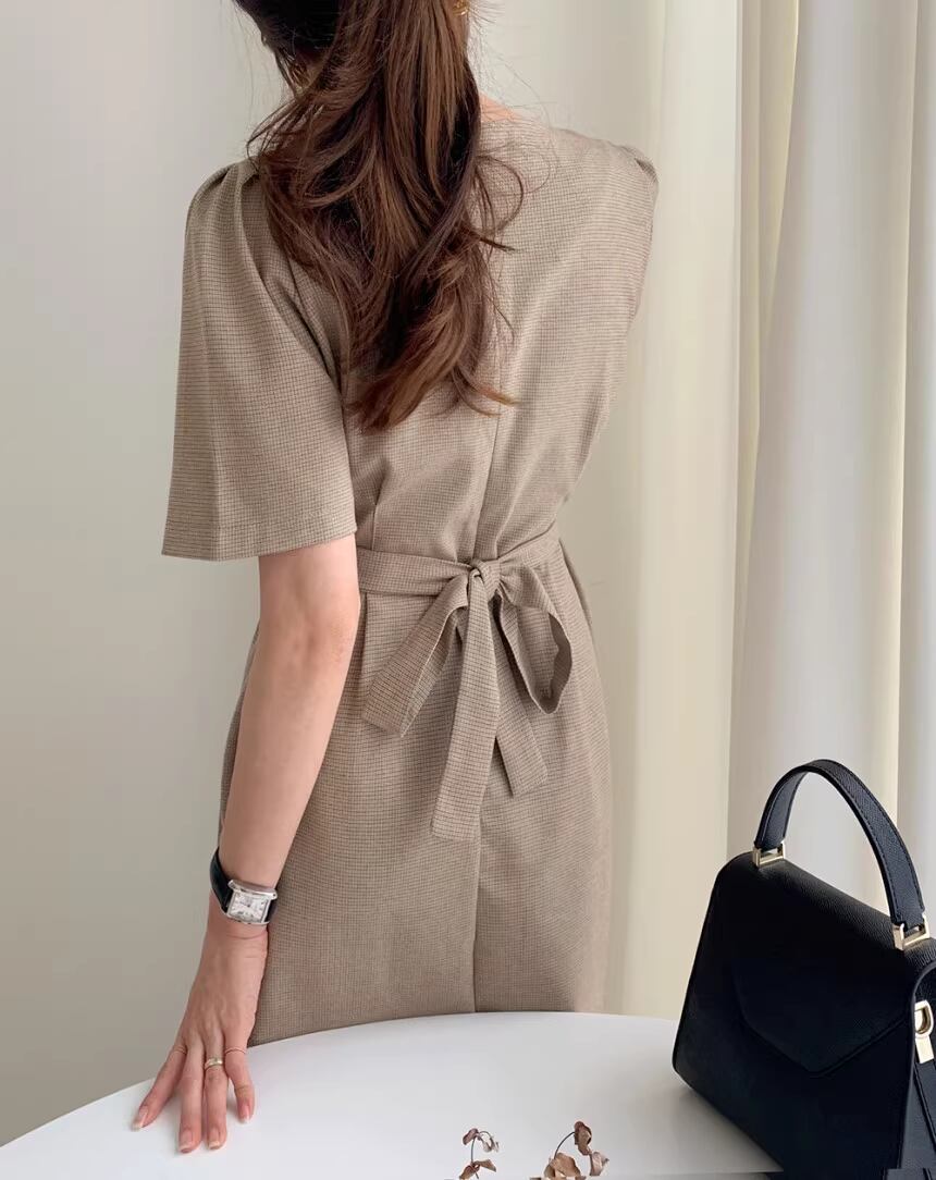 【dress】半袖ゆったりワンピースF7472