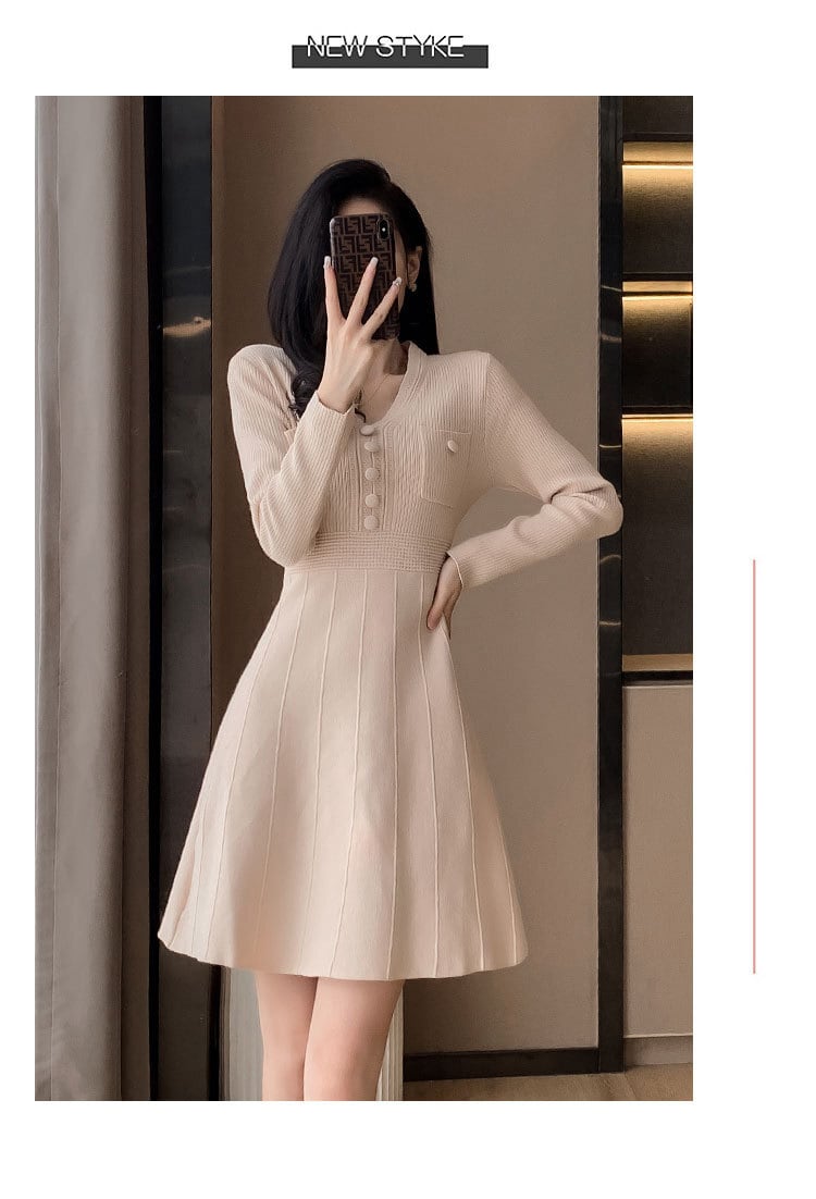 【dress】ニットワンピース　M25423