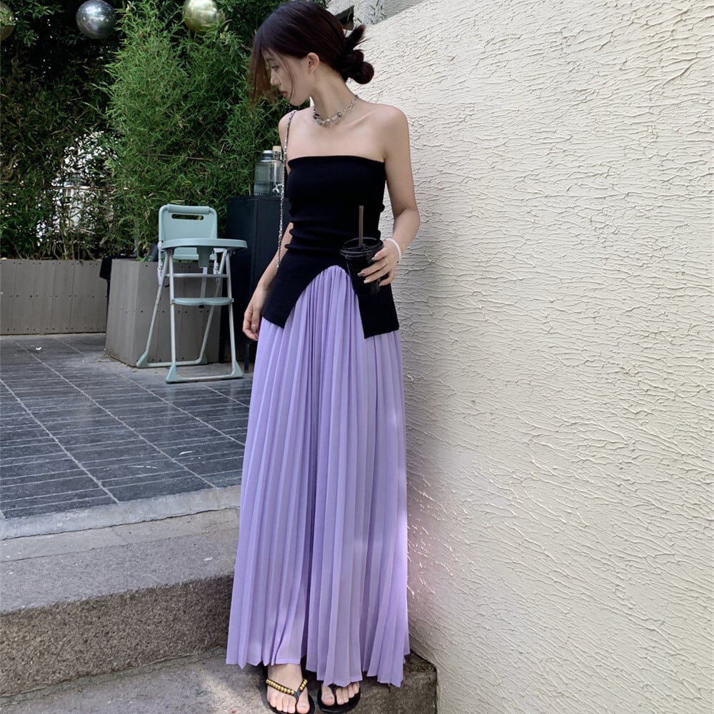 【set】ベアトップ×スカートセット　M24792