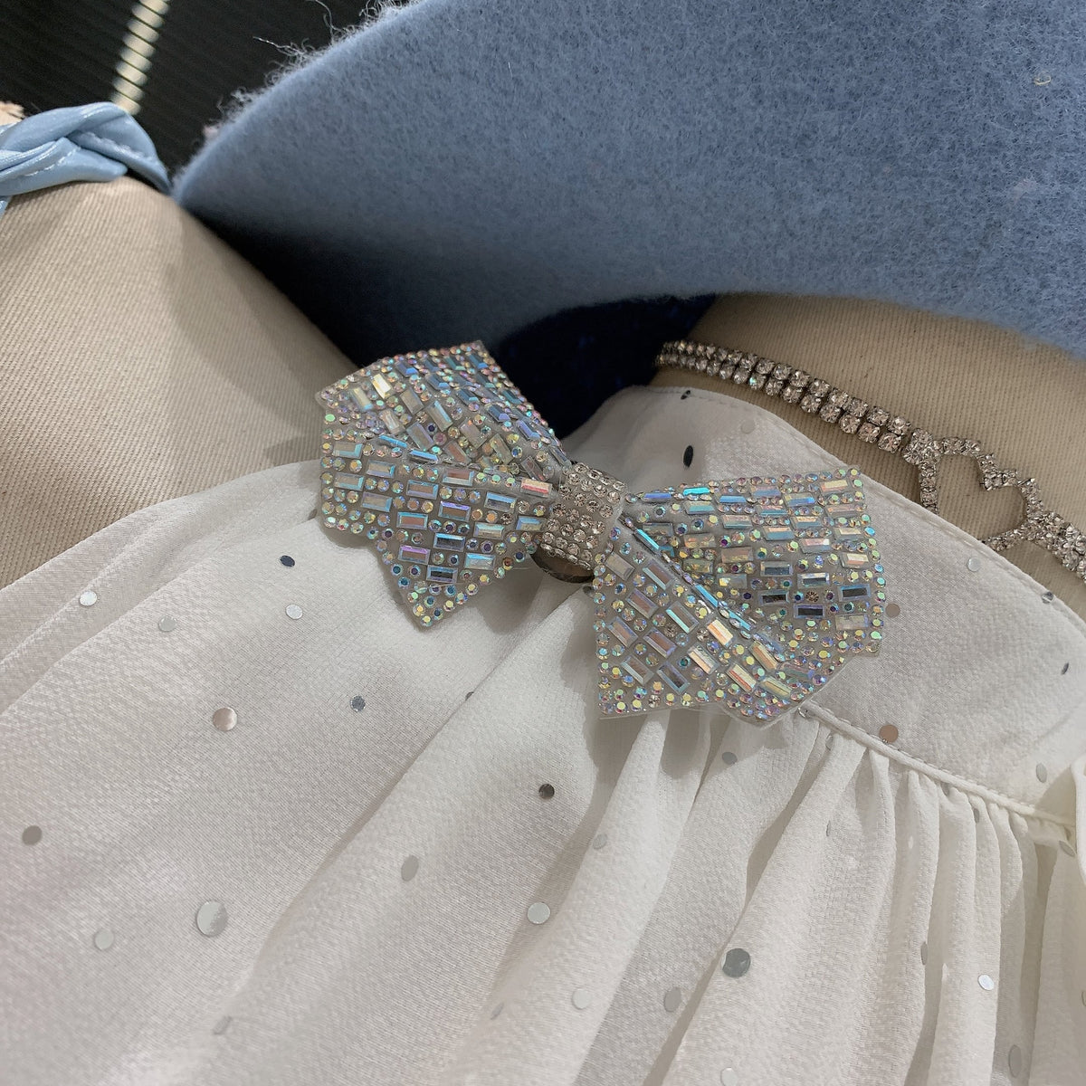 【tops】ノースリーブリボン付きトップス　M24982
