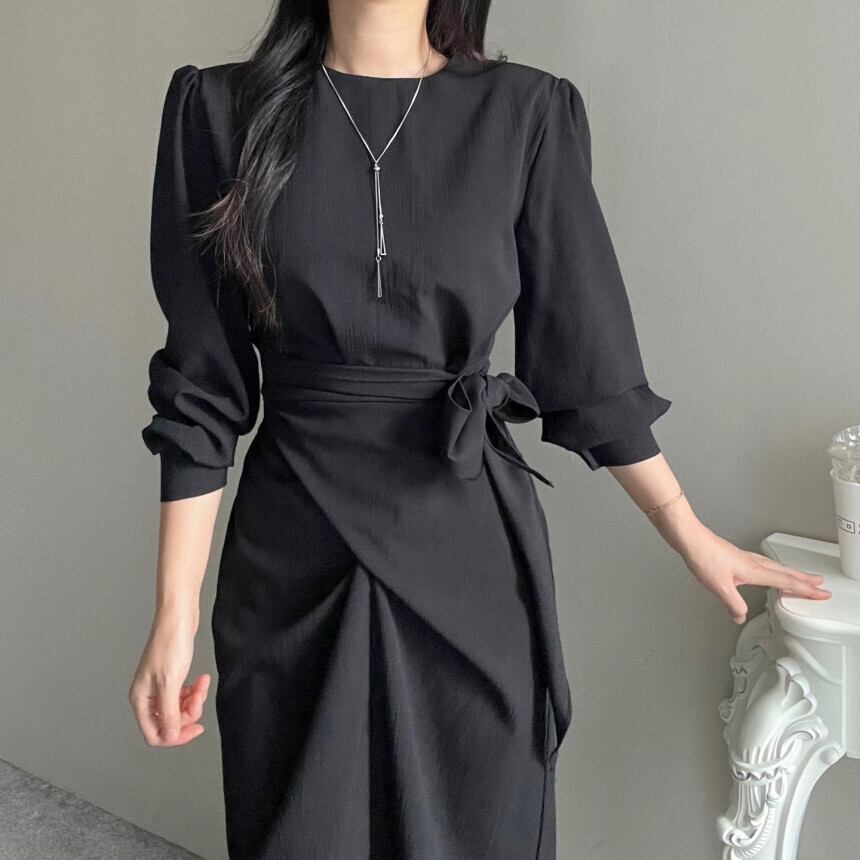 【dress】クルーネックワンピース　M29550