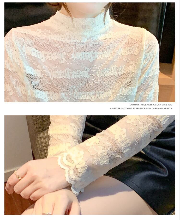【tops】レースシャツトップス　M18857