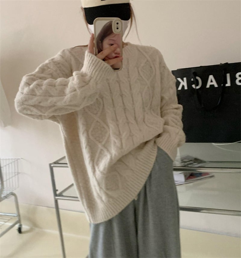 【tops】ニットセーター　M25646
