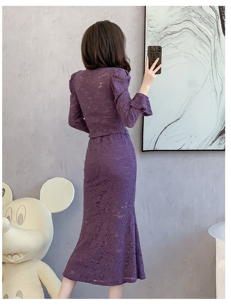 【set】レーストップス×スカートセット　M18917