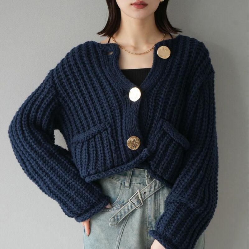 【outer】ニットカーデ　M27613
