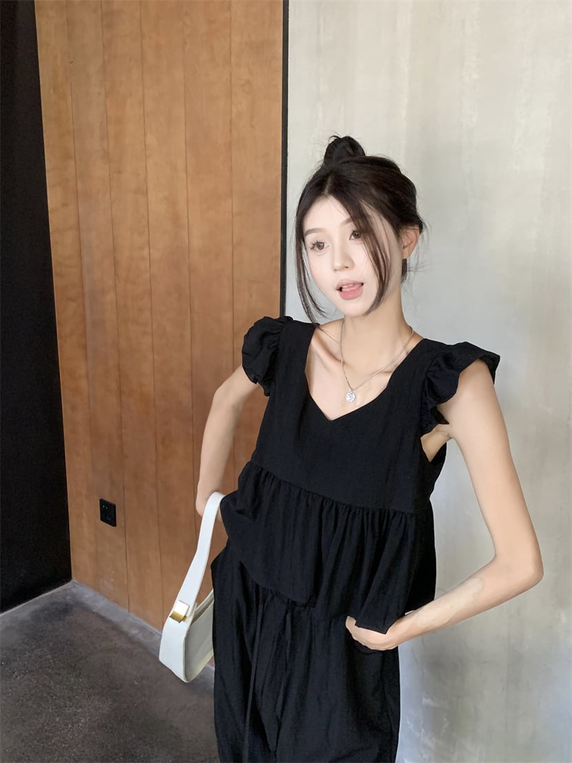 【set】ブラウス+ガウチョパンツ２点セットG21523