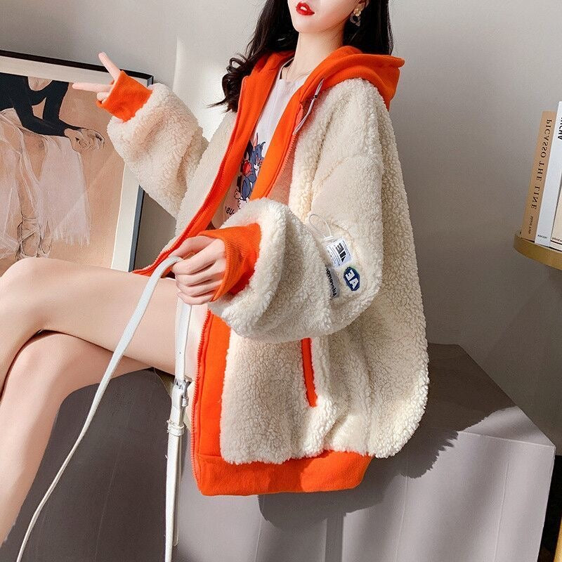 【outer】厚手長袖冬新作ショート丈コートF8259