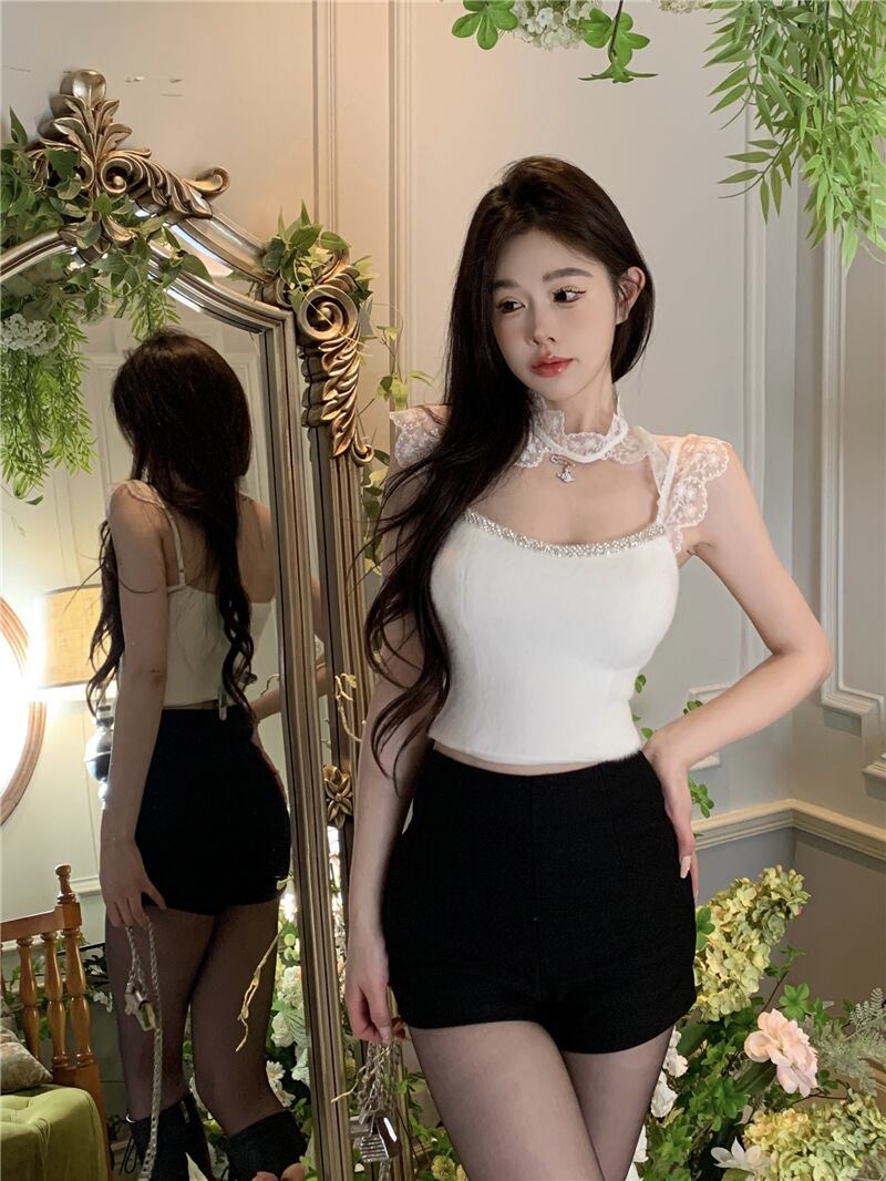 【tops】レースノースリーブキャミソール G20137