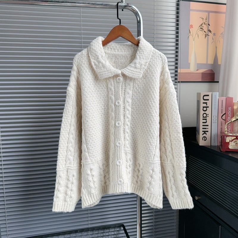 【outer】ニットカーディガン Q7147