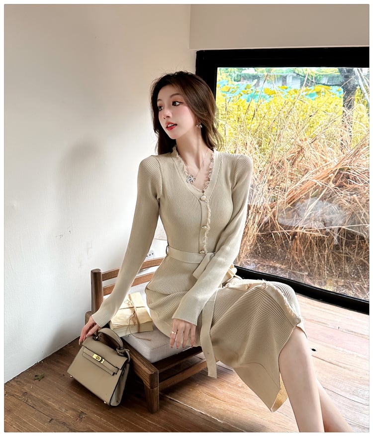 【dress】ニットワンピース　M25754