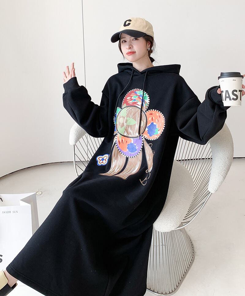 【dress】裹起毛カジュアルワンピース　M18581