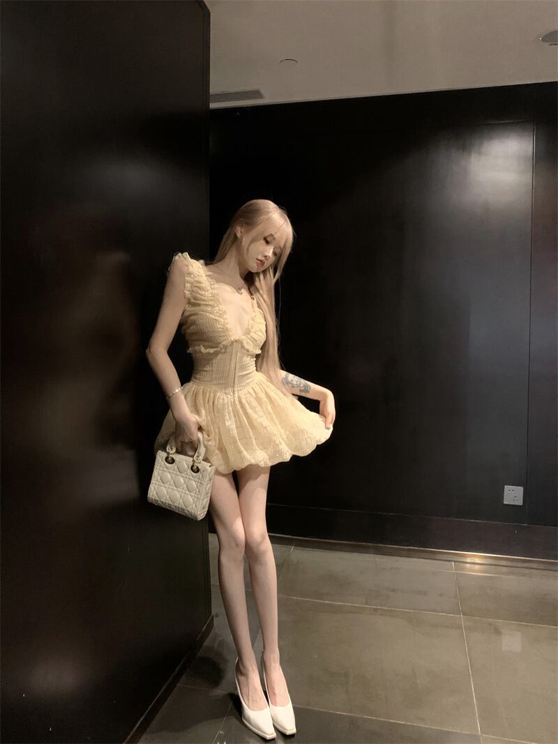 【dress】フリルデートワンピース　M30069