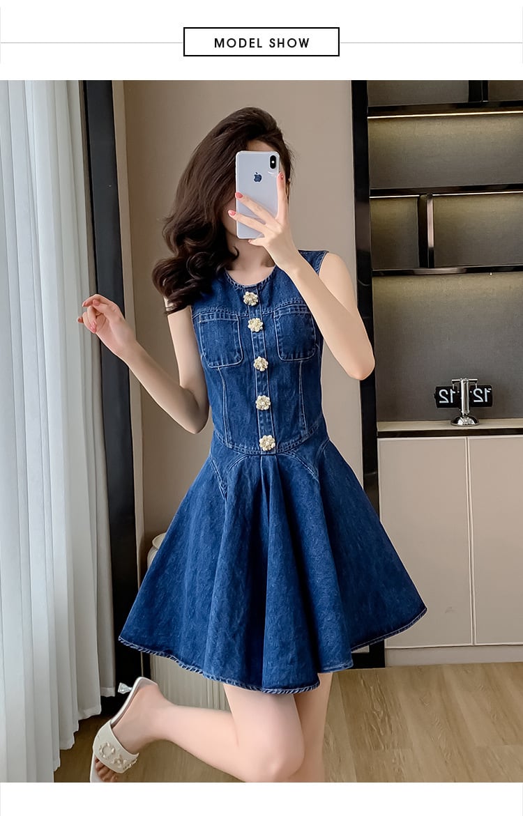 【dress】デニムワンピース　M24566