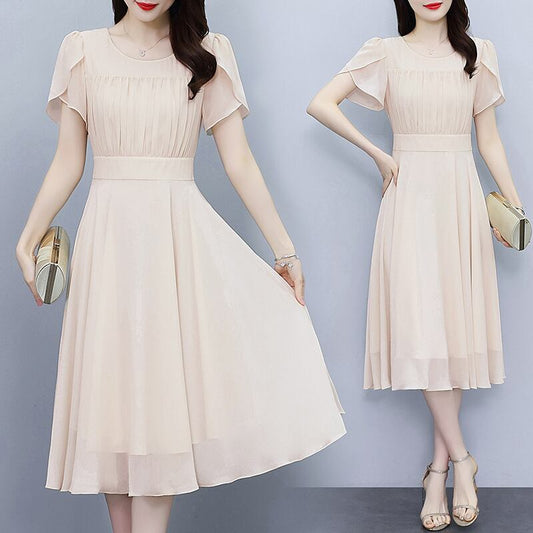 【dress】ファッション無地ワンピース G21535