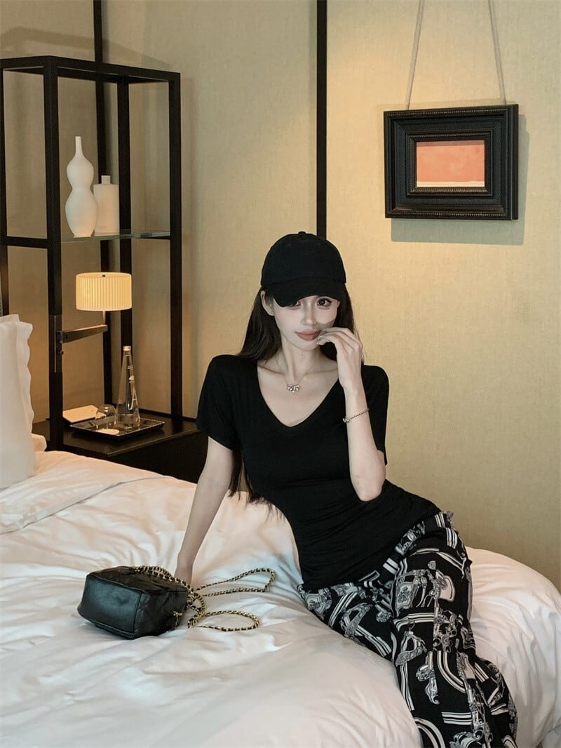 【set】Tシャツ×ワイドパンツセット　M23924