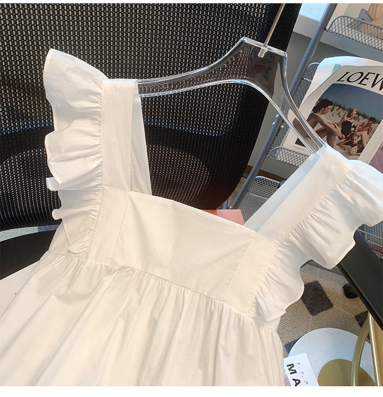 【tops】2色フレンチスリーブタンクトップF7503