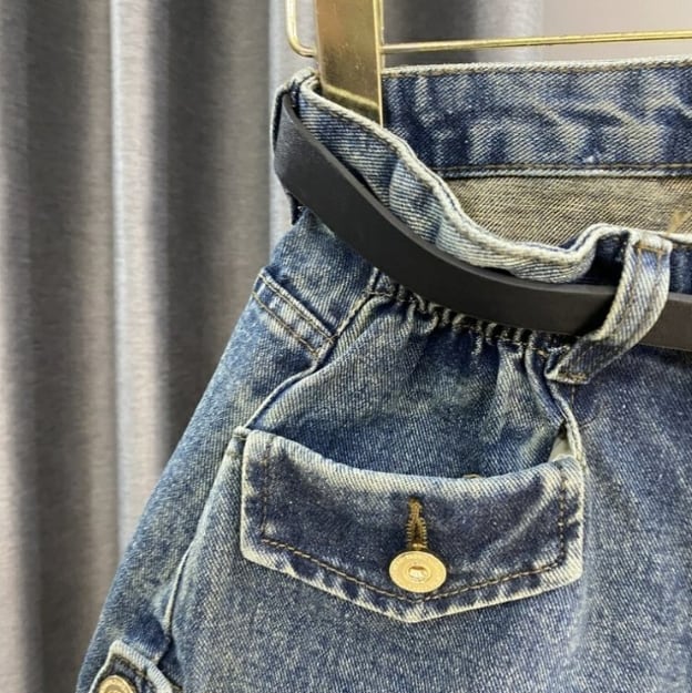 【bottoms】ハイウエストショートパンツG20940