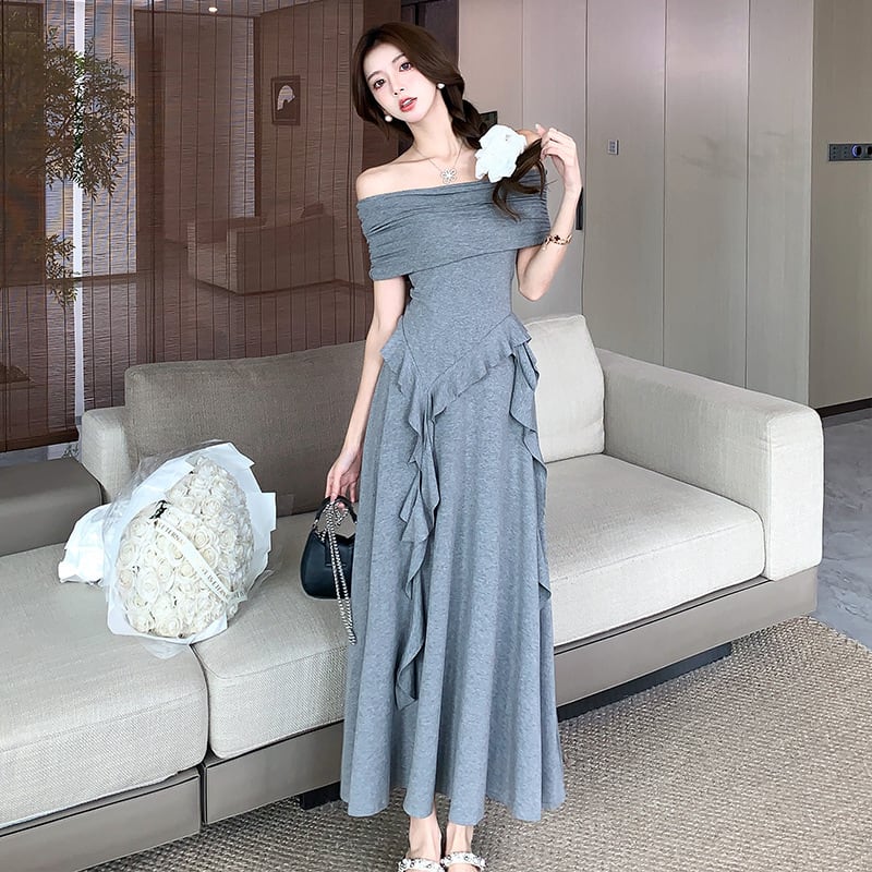【set】不規則 イレギュラーTシャツ×スカートセット　M24767