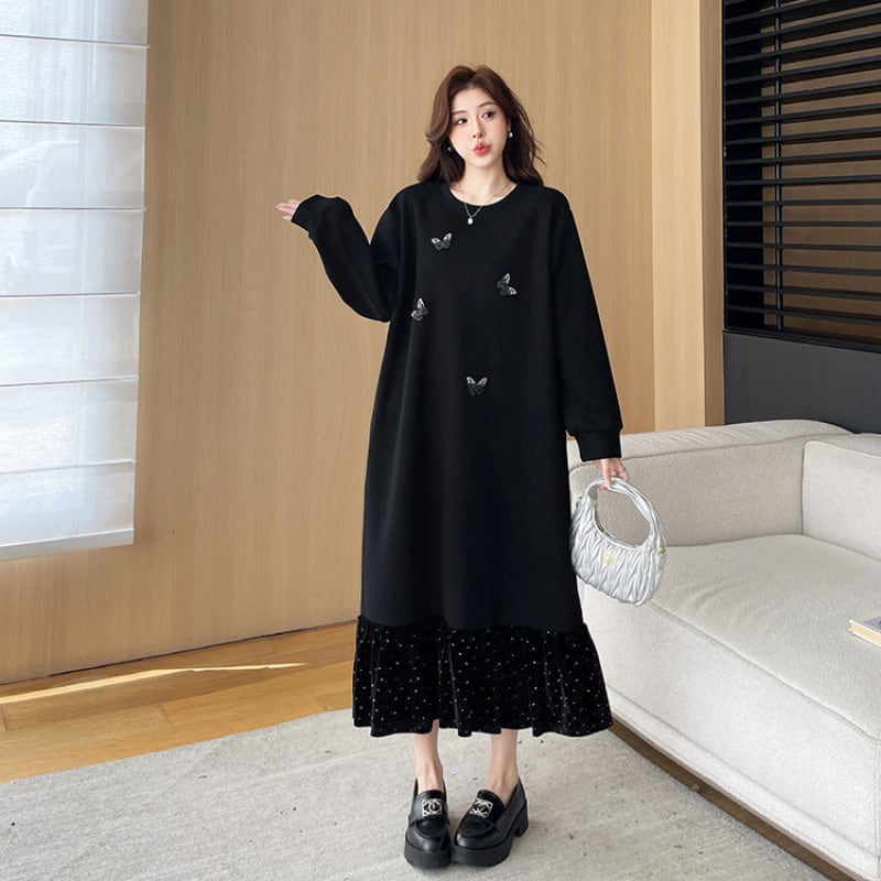 【dress】ビジューカジュアルワンピース　M28937