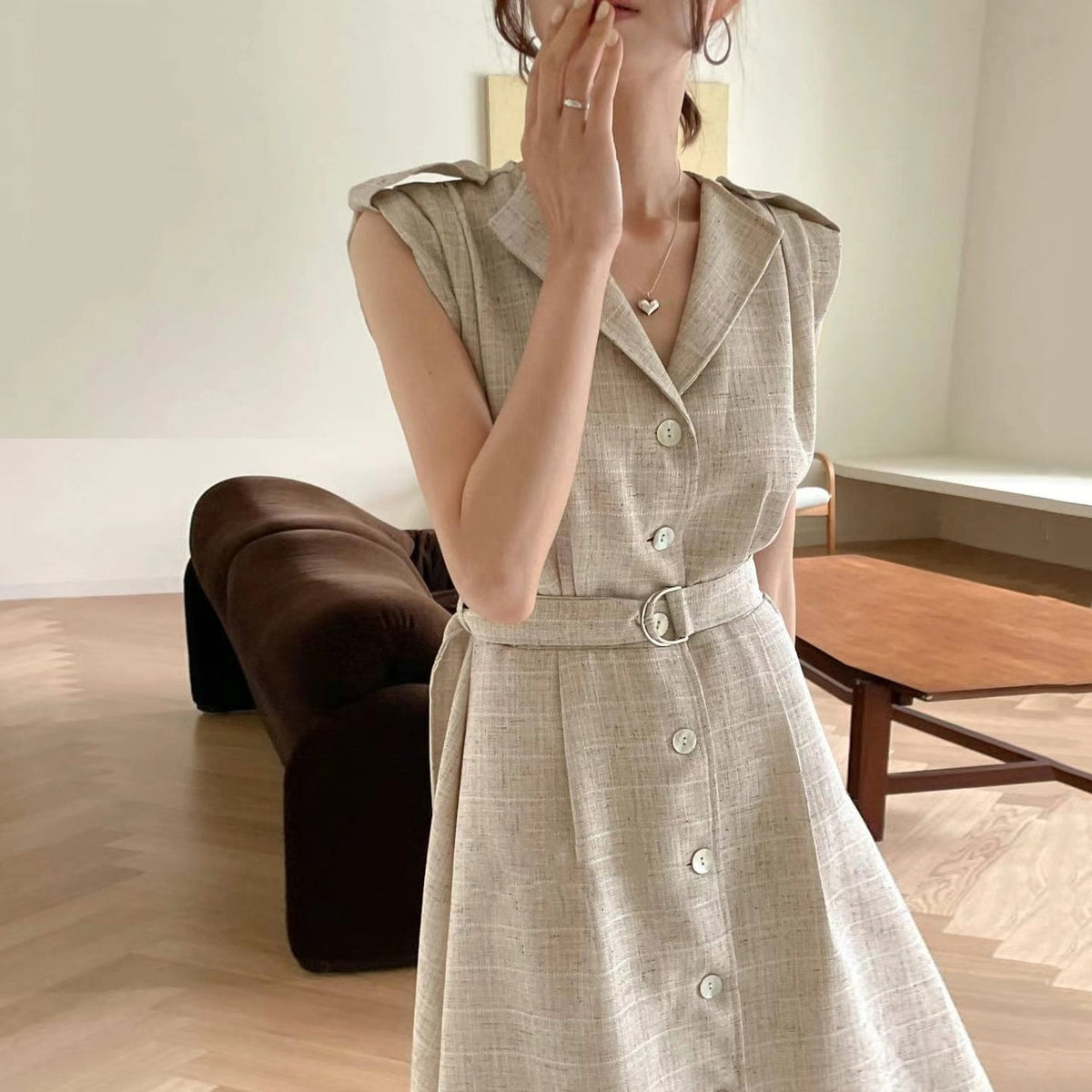 【dress】ノースリーブワンピース　M24746