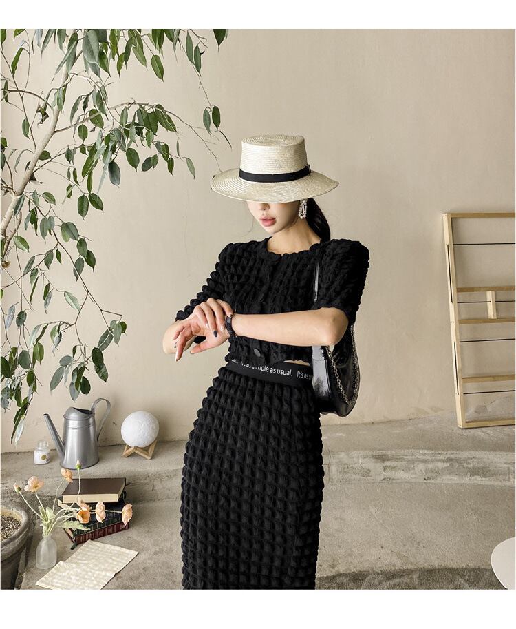 【set】高級感トップス+スカート２点セットG21314