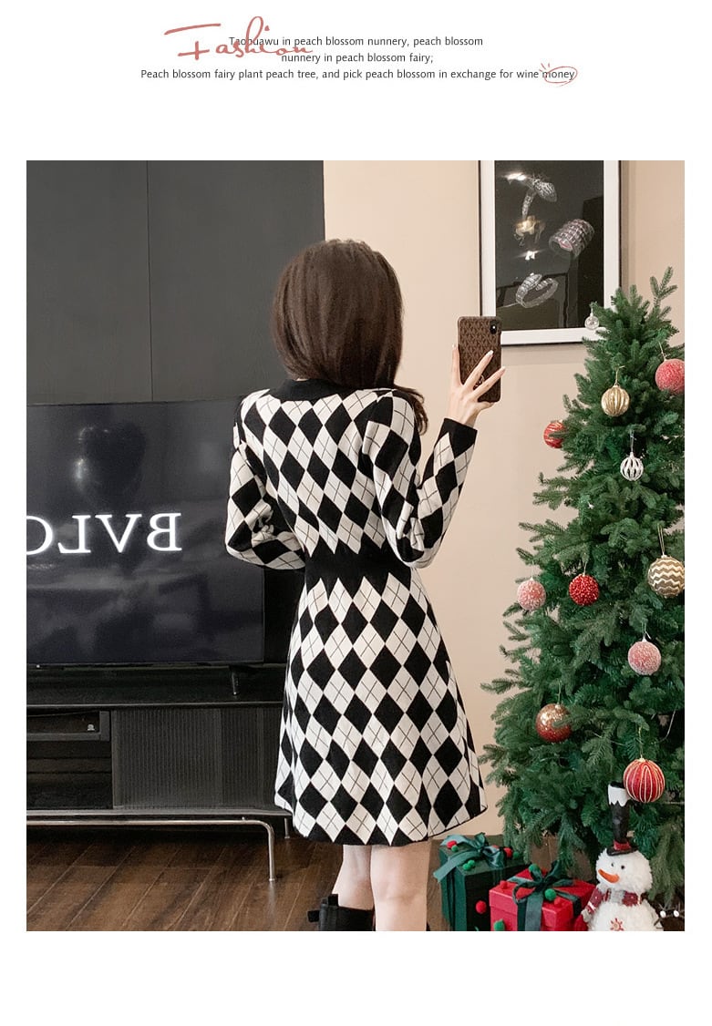 【dress】ニットワンピース　M25464
