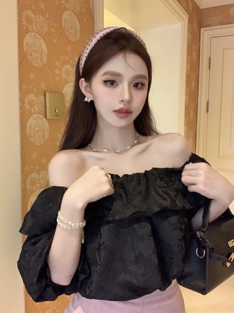 【tops】ボートネックトップス　M24333