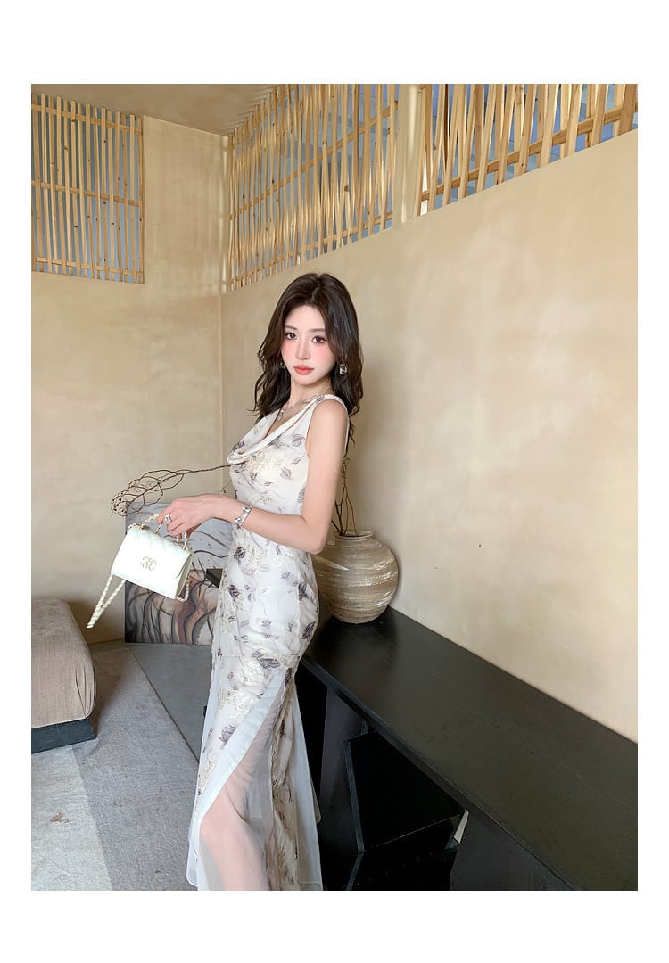 【dress】Vネックワンピース　M24297