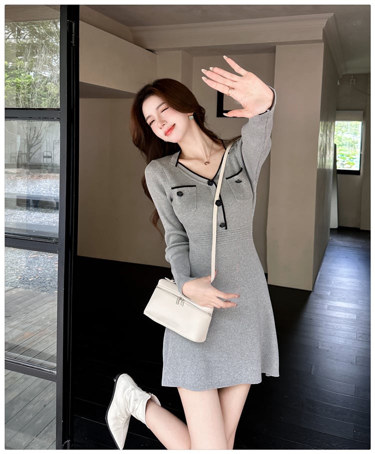 【dress】ニットワンピース　M27452