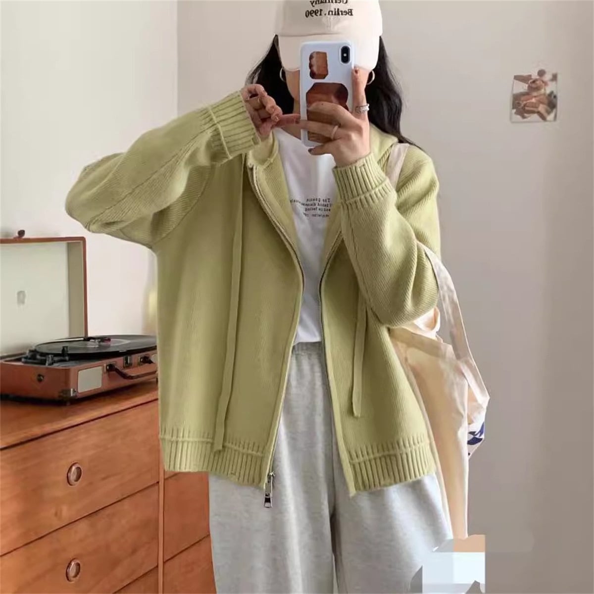 【outer】Wジップニットカーデ　M25955