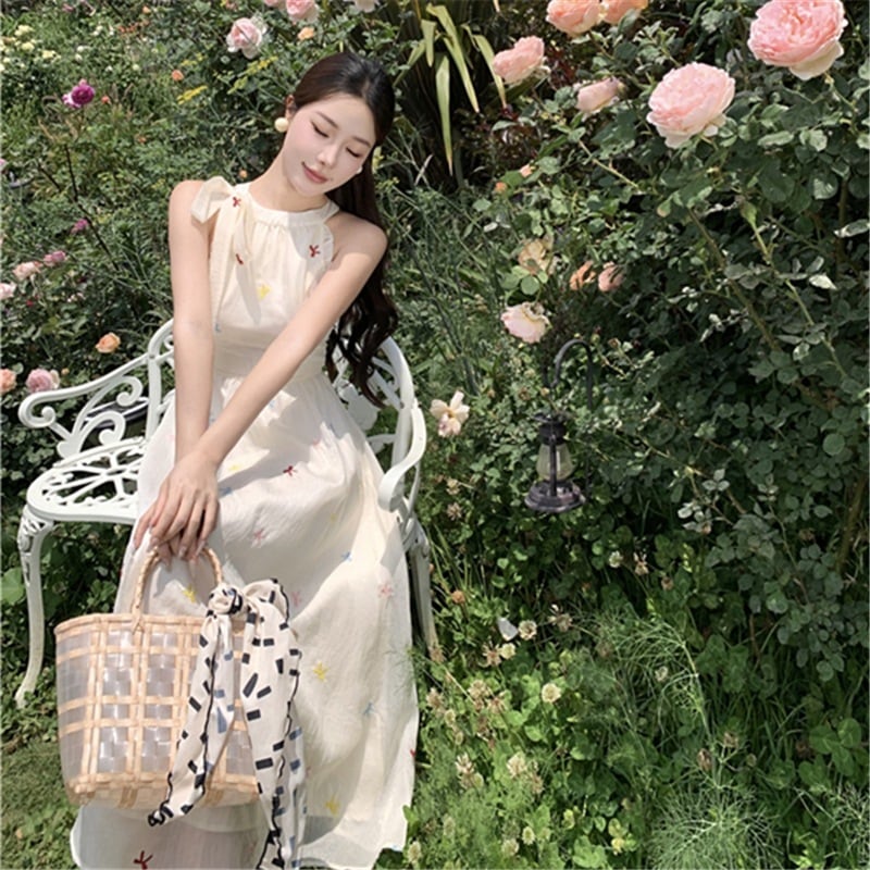 【dress】ホルターネックワンピース　M25304