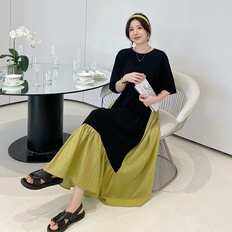 【dress】切り替えワンピース　M25159