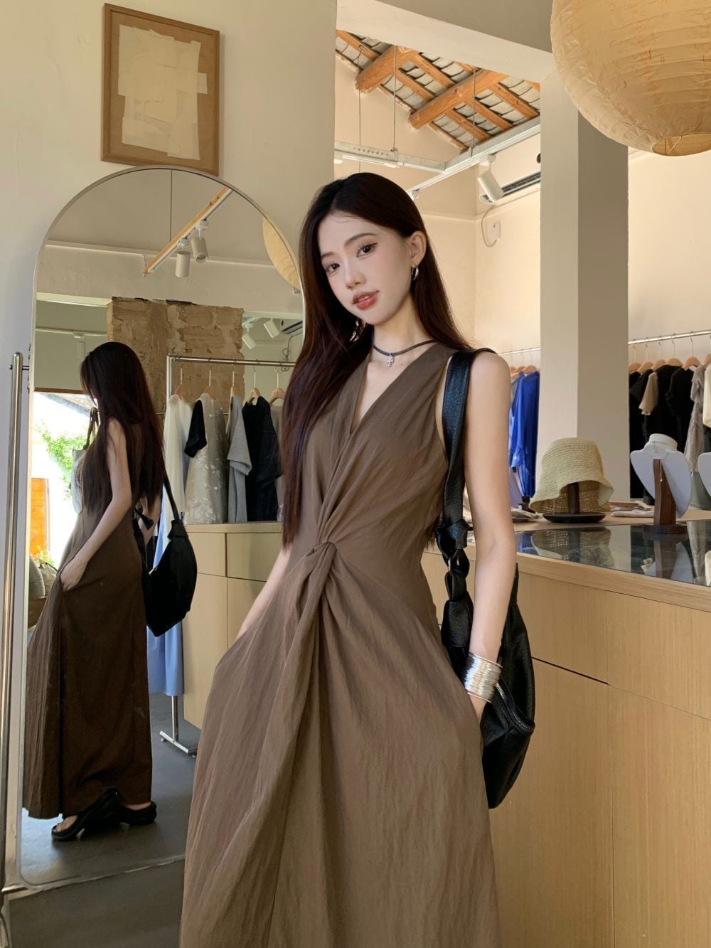 【dress】ロング丈ワンピース　M24826