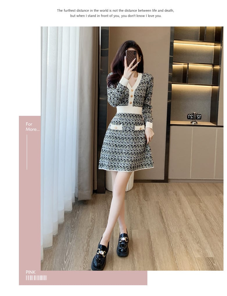 【dress】ニットワンピース　M25483