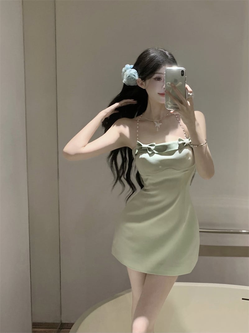 【dress】リボン付きワンピース　M24147