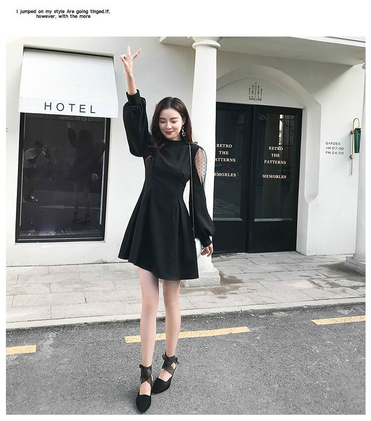 【dress】好感度UP!気質満点春冬オシャレレースファッションワンピース G2550