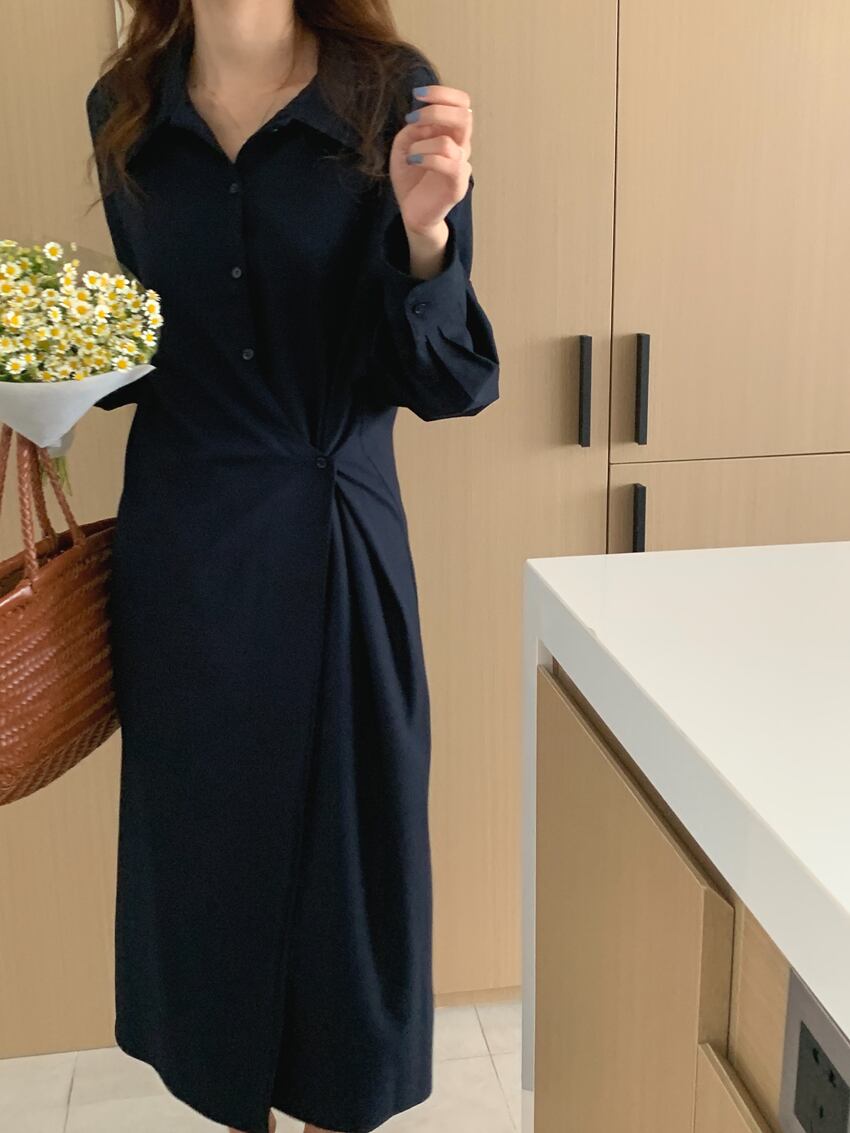【dress】シャツワンピース　M18666
